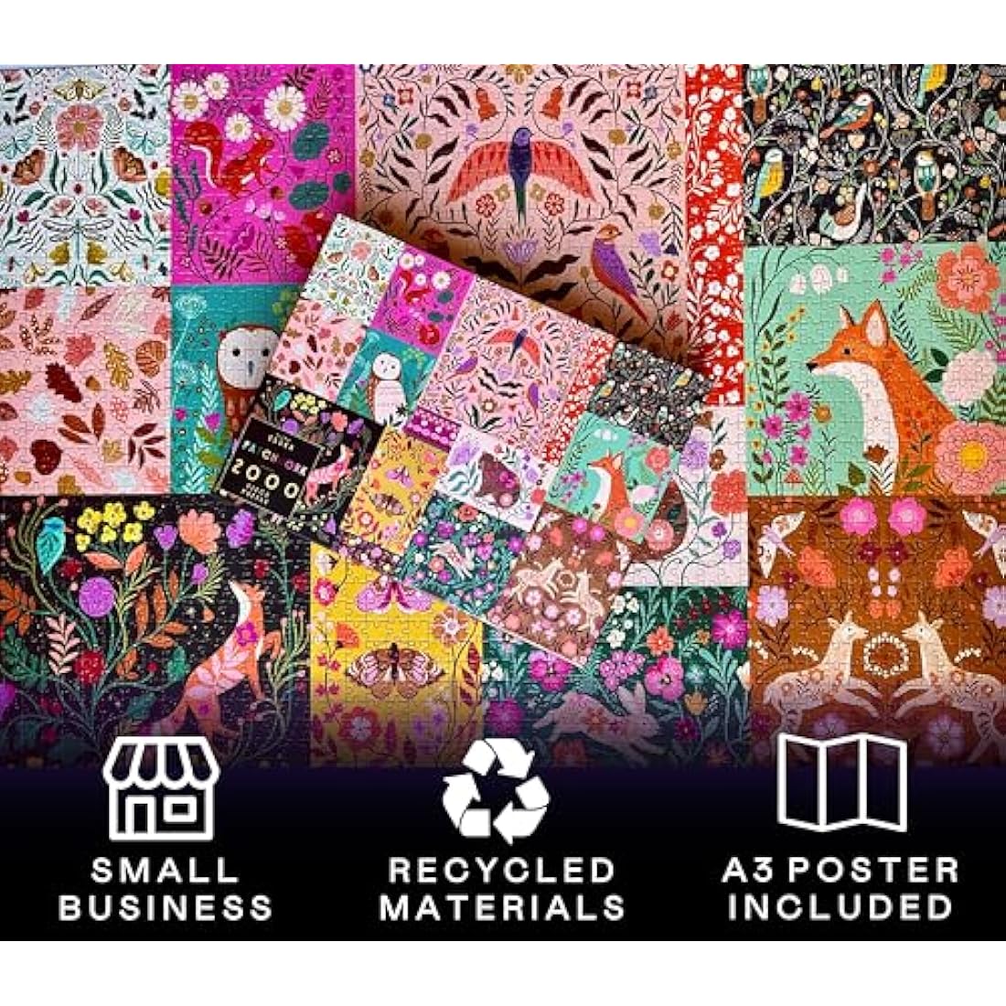 Elena Essex Patchwork Jigsaw Puzzle for Adults | 2000 Piece Premium Art
