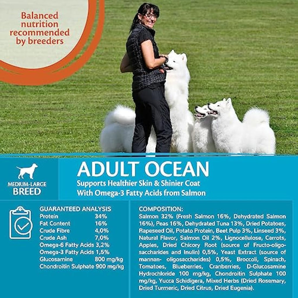Wellness CORE Adult Ocean Salmon & Tuna Grain-Free Dog Food - 10kg