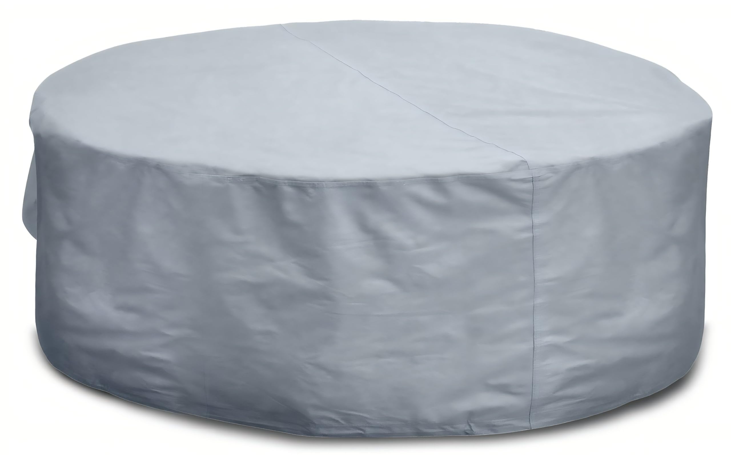 Kingsbridge Grey 600D Waterproof Round Patio Table Cover (220x80cm)