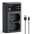 K&F Concept NP-FZ100 Dual Slot Battery Charger for Sony Alpha A7 IV