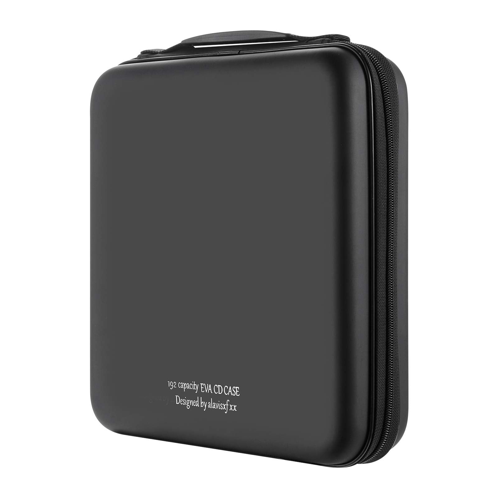 KUOCDSIK 192 Capacity CD Case | Hard EVA Portable DVD Storage Wallet