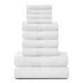 GC Gaveno Cavailia 10 Piece Towel Bale Set | 450 GSM Cotton - White