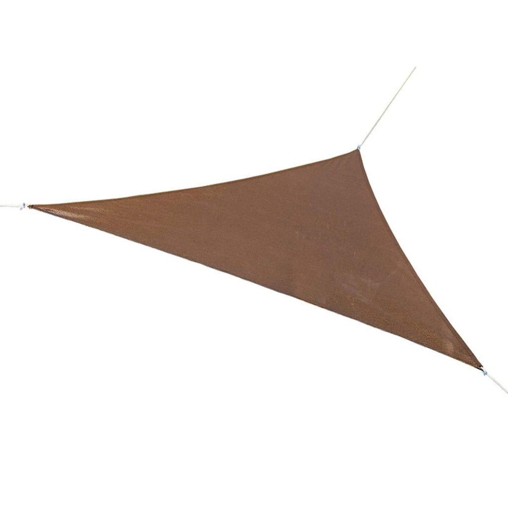 Coolaroo Triangle Shade Sail – 16.5ft Mocha UV Protection Canopy