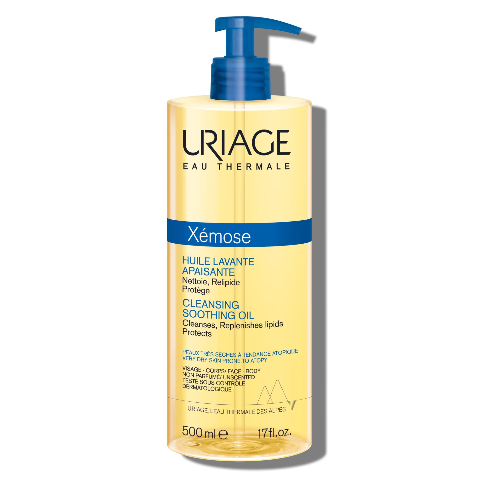 Uriage Xemose Cleansing Soothing Oil – Dry & Atopic Skin Body Wash – 500ml