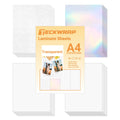 TECKWRAP Holographic Sticker Paper | Clear Lamination Vinyl | 28 Sheets