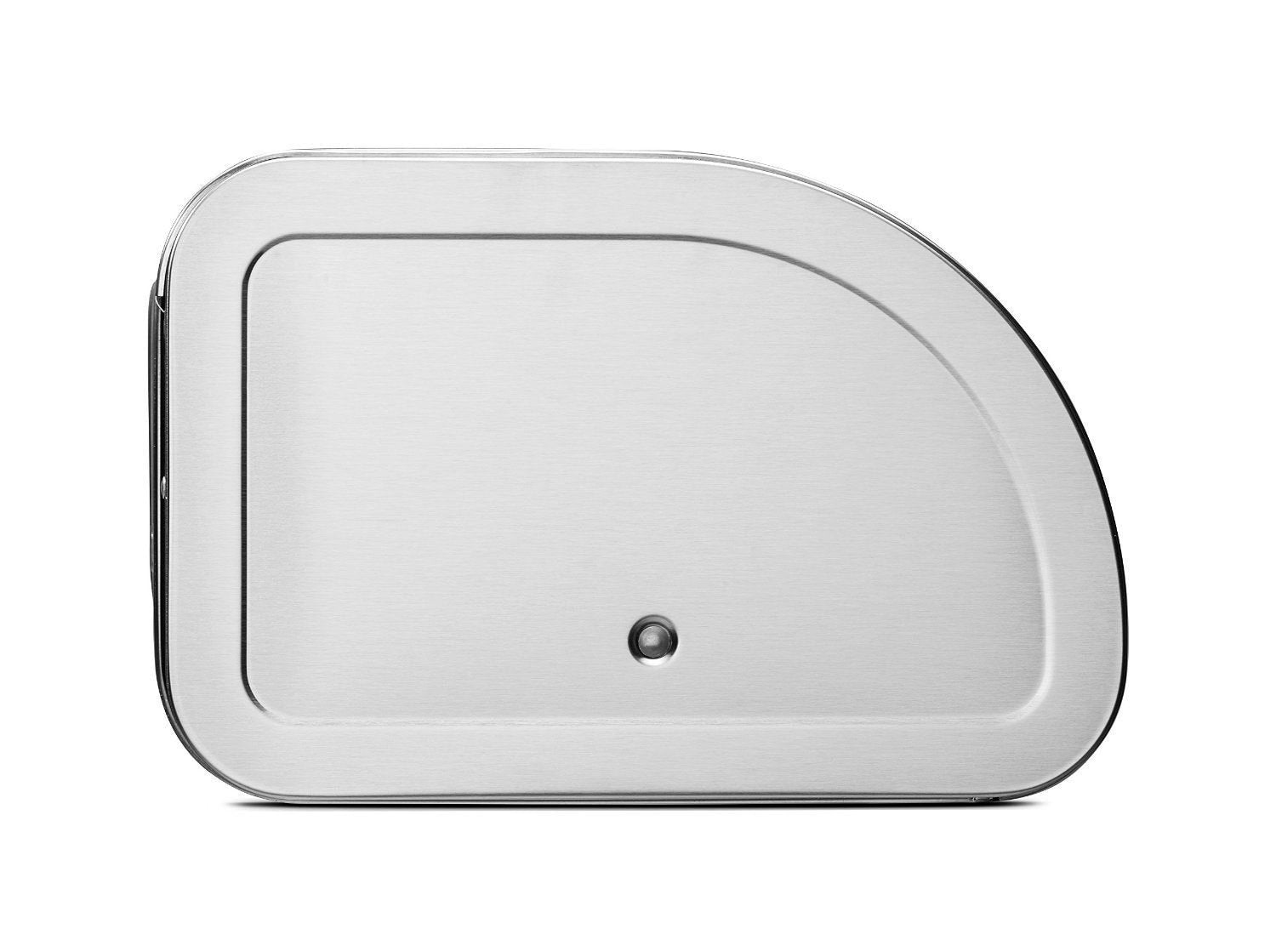 Brabantia Roll Top Bread Bin – Matt Steel Space Saving Kitchen Storage