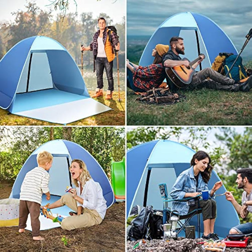 Jolof Store Pop Up Beach Tent – UV 50+ Portable Sun Shelter with Floor