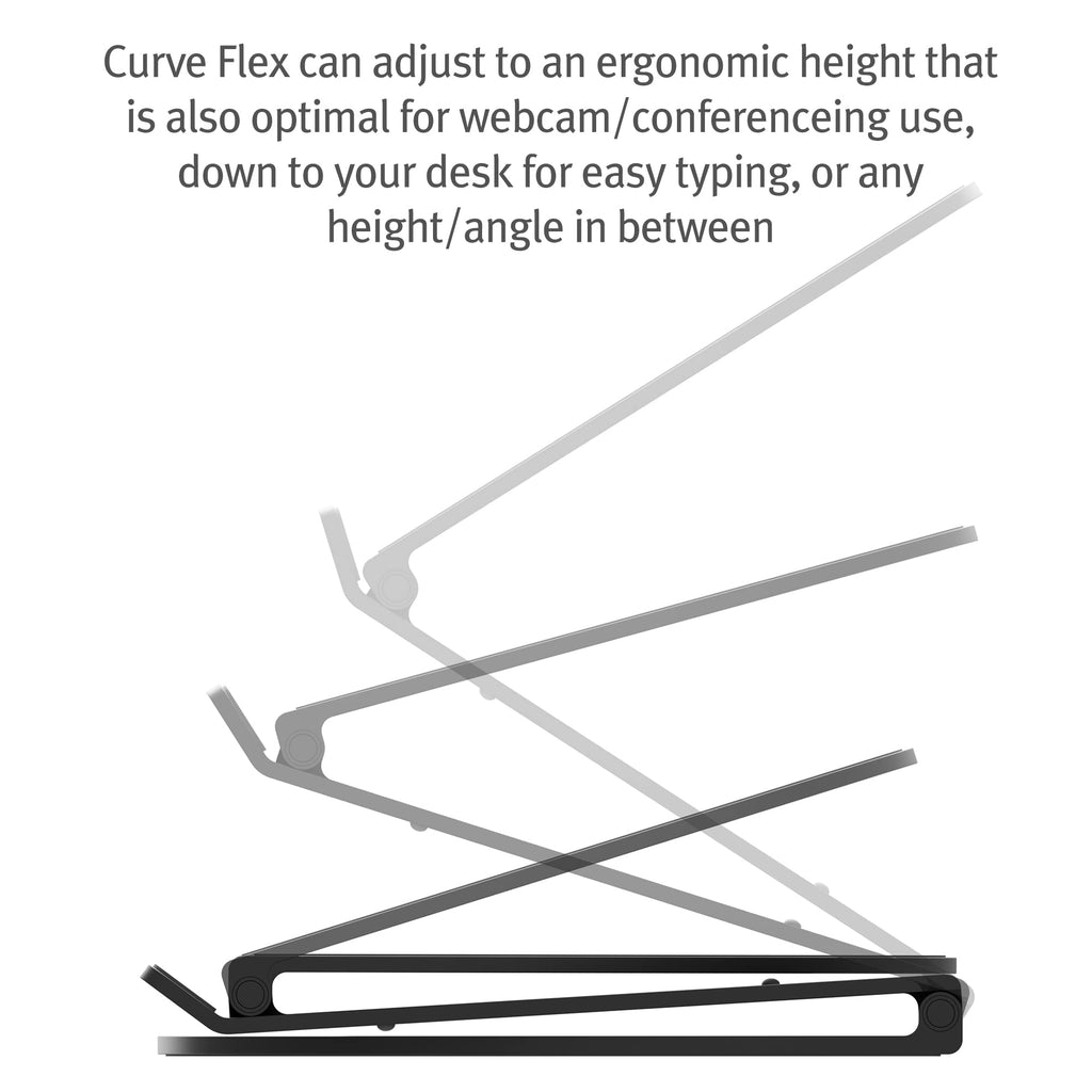 Twelve South Curve Flex – Adjustable Aluminum Laptop Stand for 10-17"
