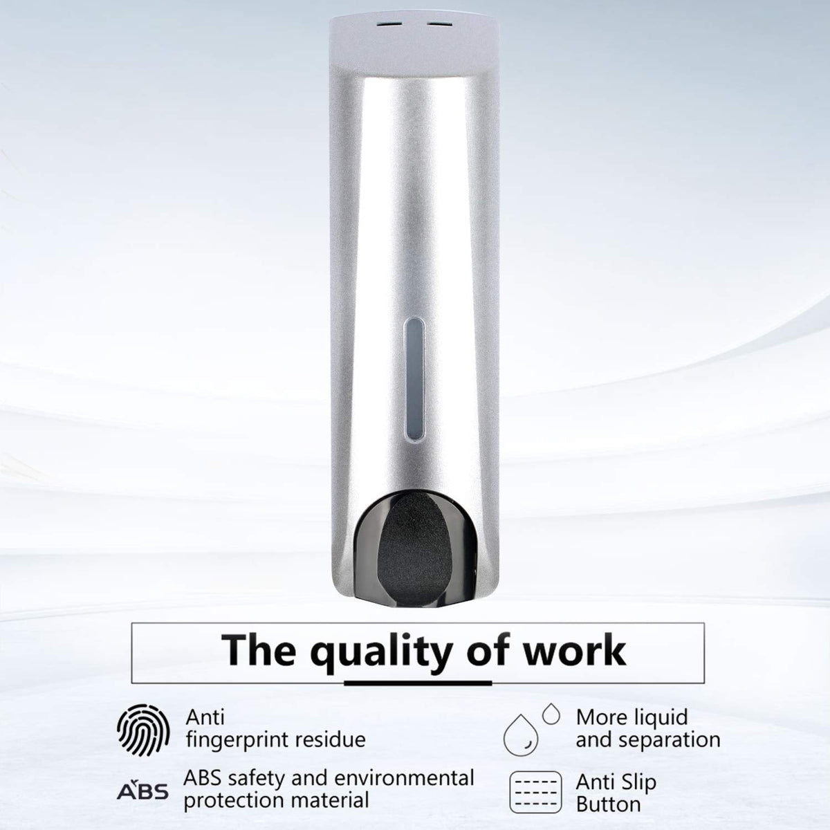 ILIKEPOW Soap Dispenser Silver for Shower Wall Mount - image 3