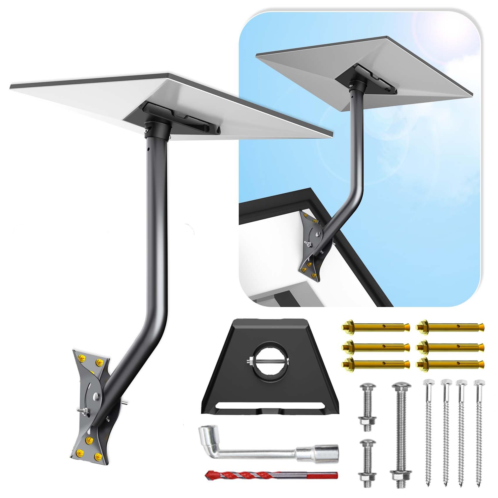 Starlink Gen 3 Mount - Aluminum Wall & Roof Mounting Kit