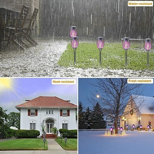 Solar Flame Lights – 12 Pack Waterproof Outdoor Garden Torches