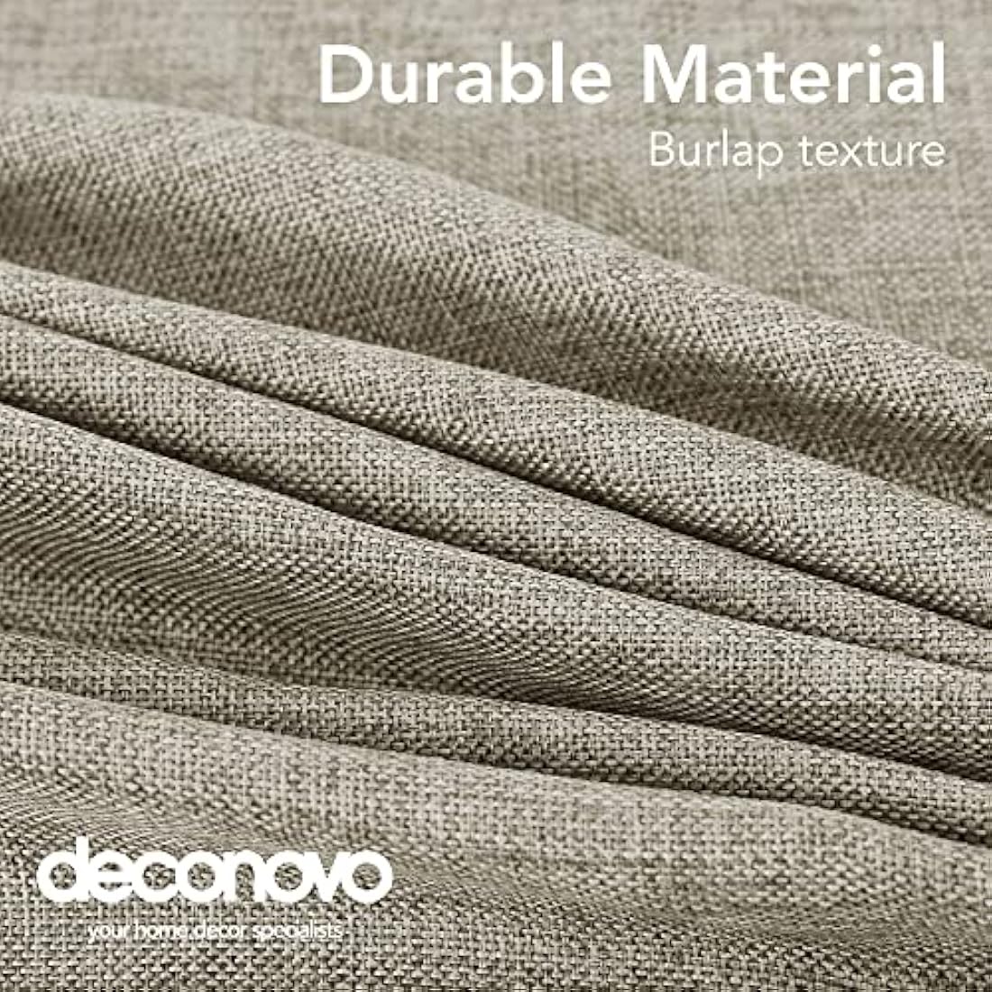 Deconovo Waterproof Linen Effect Tablecloth | 137 x 200 cm – Linen