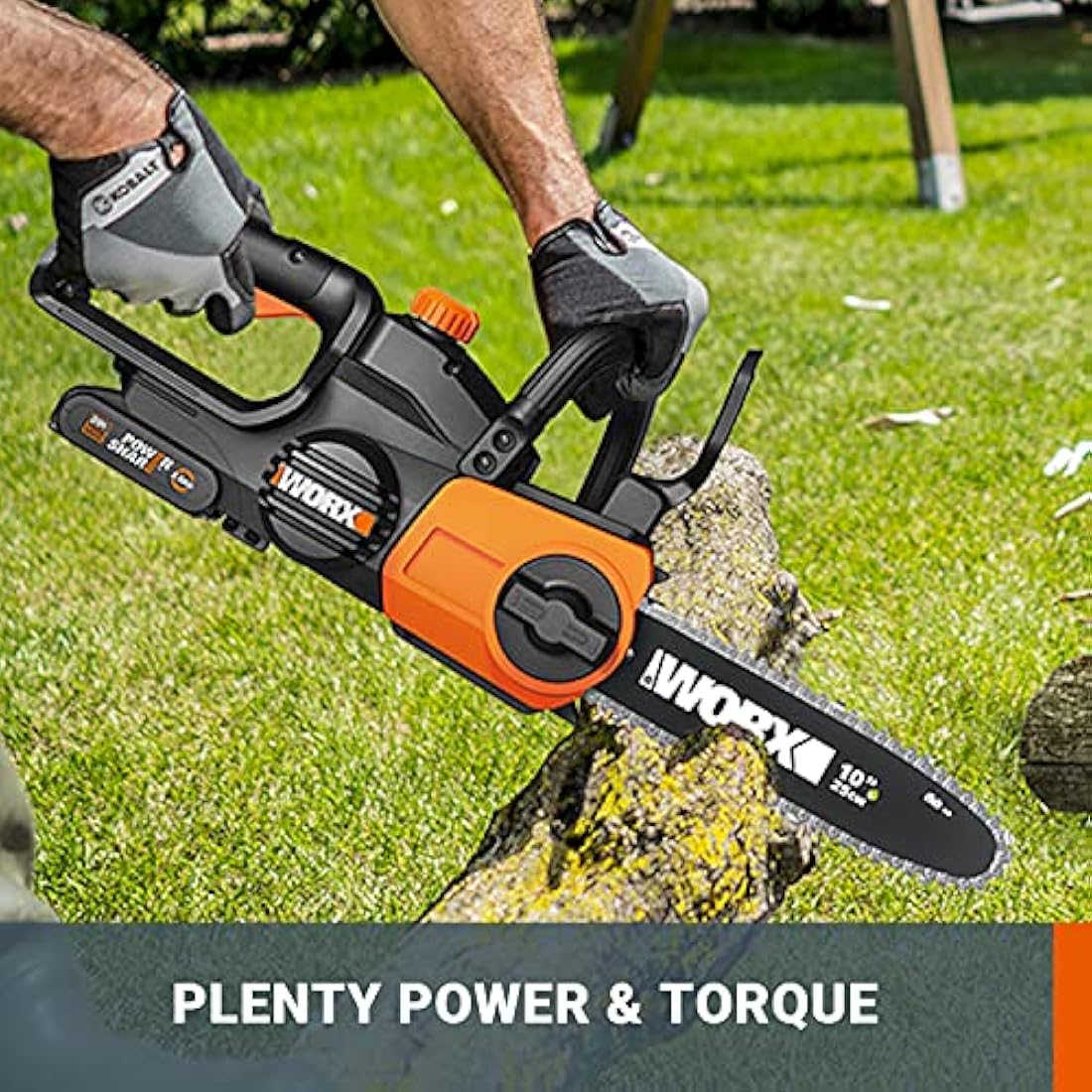 Worx WG322E.9 20V Cordless 25cm Compact Chainsaw – PowerShare Tool Only