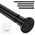 No-Drill Stainless Steel Tension Shower Rod, 71-165cm