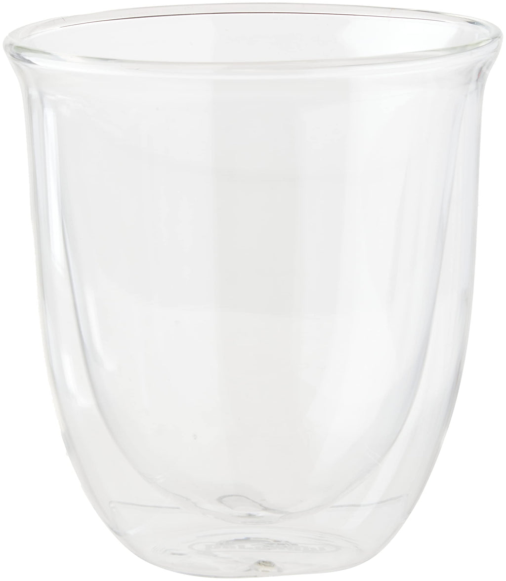 De'Longhi Double Walled Thermo Cappuccino Glasses – 270ml, Set of 6
