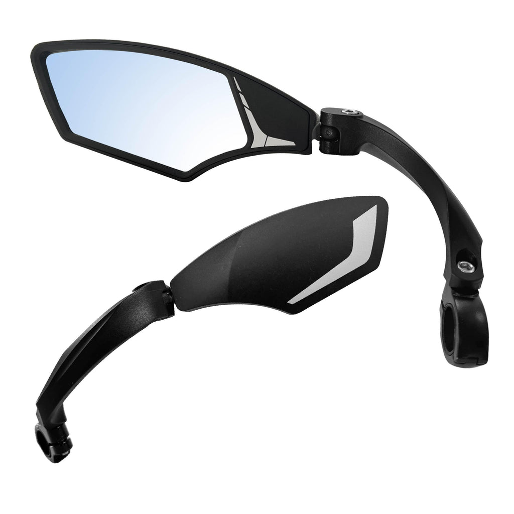Hafny HD Bike Mirror | Anti-Glare Blue Glass Handlebar Mirror for E-Bikes