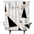 Ulticool Marble Geometry Shower Curtain – Anti-Mildew – 180 x 200 cm