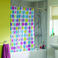 Croydex Textured Dot Shower Curtain | Anti-Microbial Polyester | 180x180cm