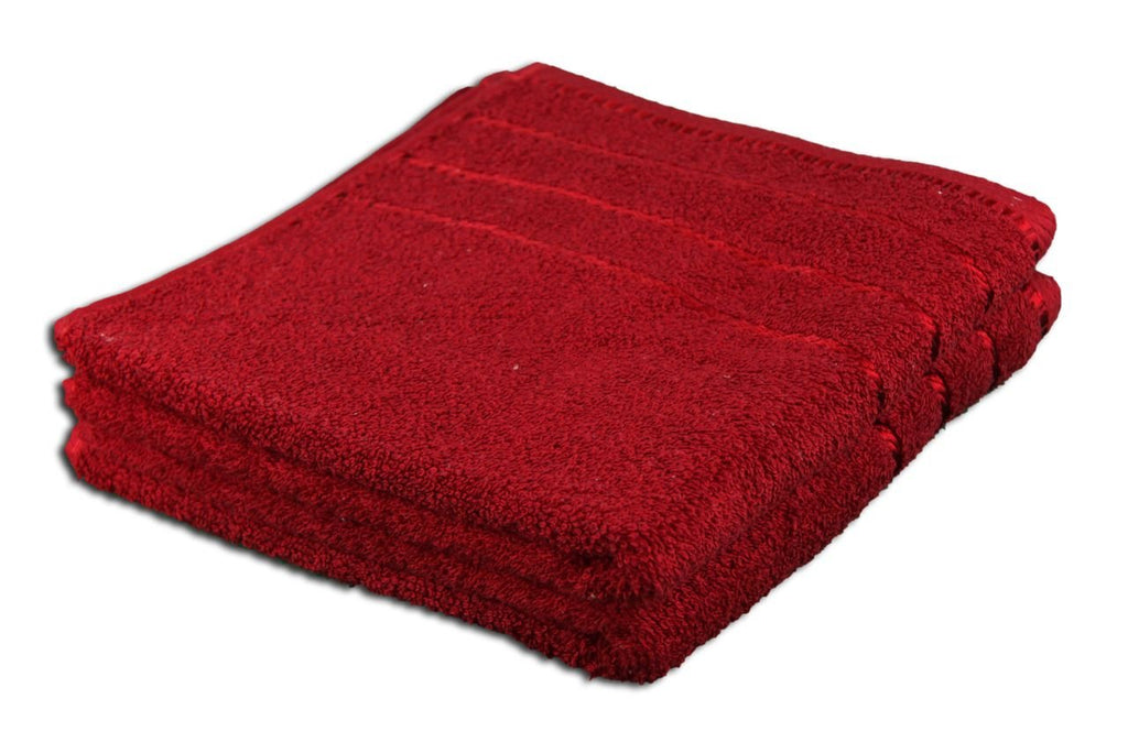 Gözze - Set of 4 Hand Towels, Berlin, 100% Cotton, 50 x 100 cm - Bordeaux - image 1