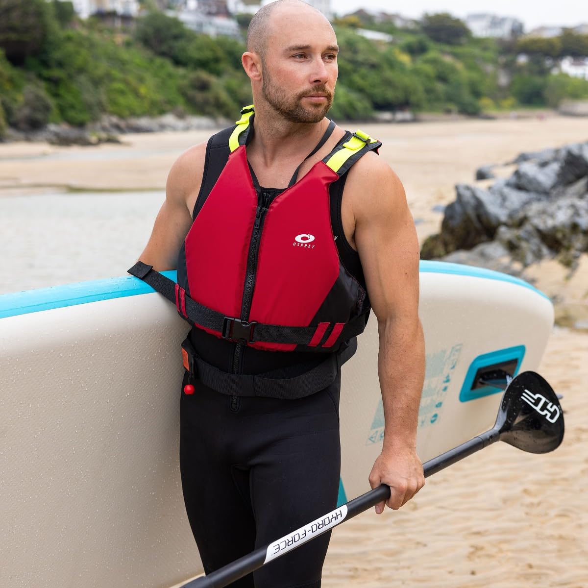 Osprey Adult 50N Buoyancy Aid - PFD Swim Vest for Kayaking - Red