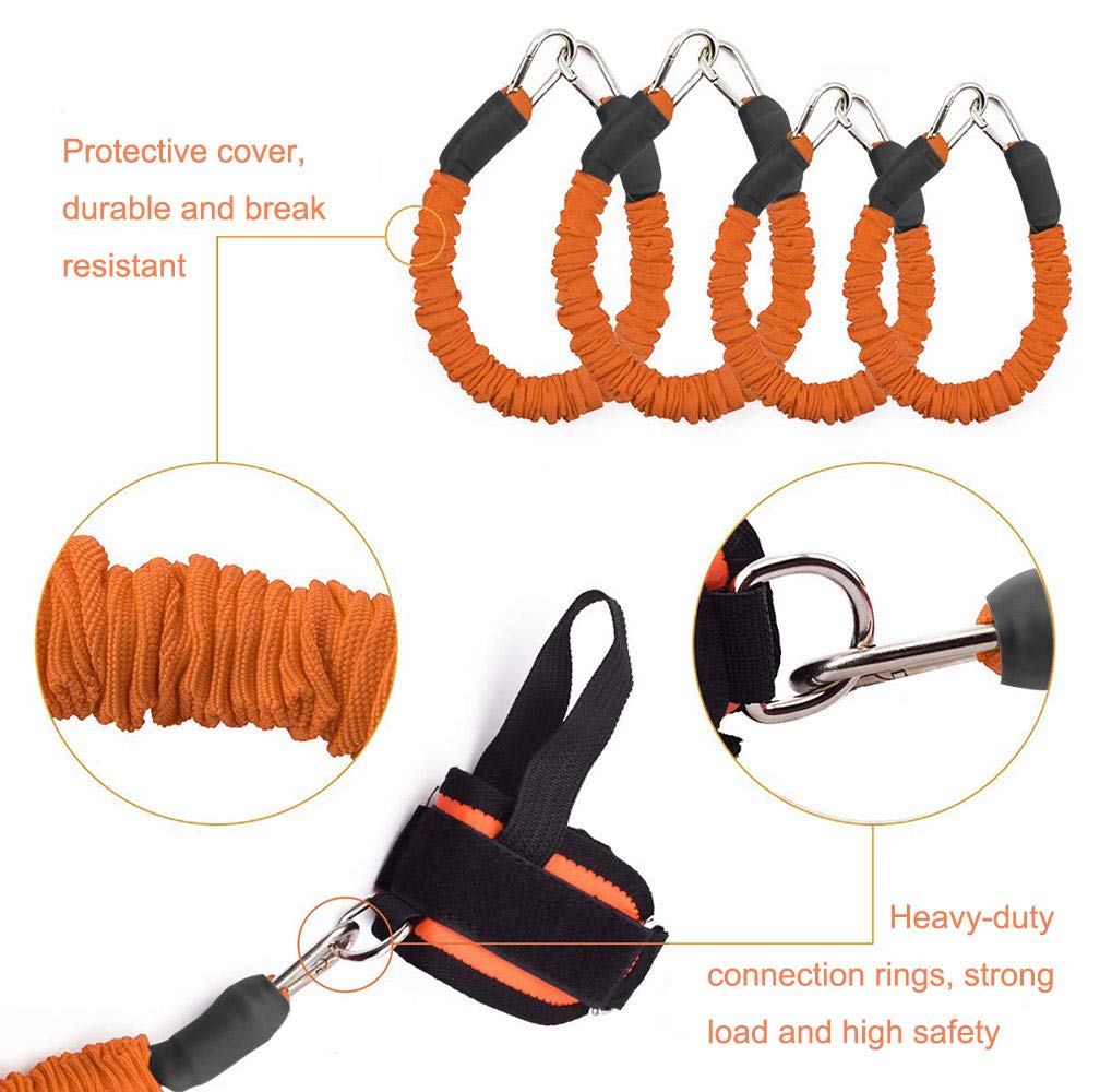 Jolof Store Leg Strength & Agility Resistance Training Strap System - Orange