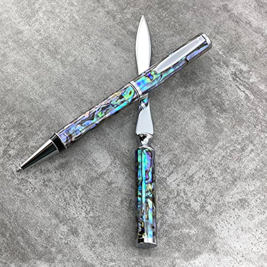 LACHIEVA LUX Abalone Shell Ballpoint Pen & Letter Opener Gift Set