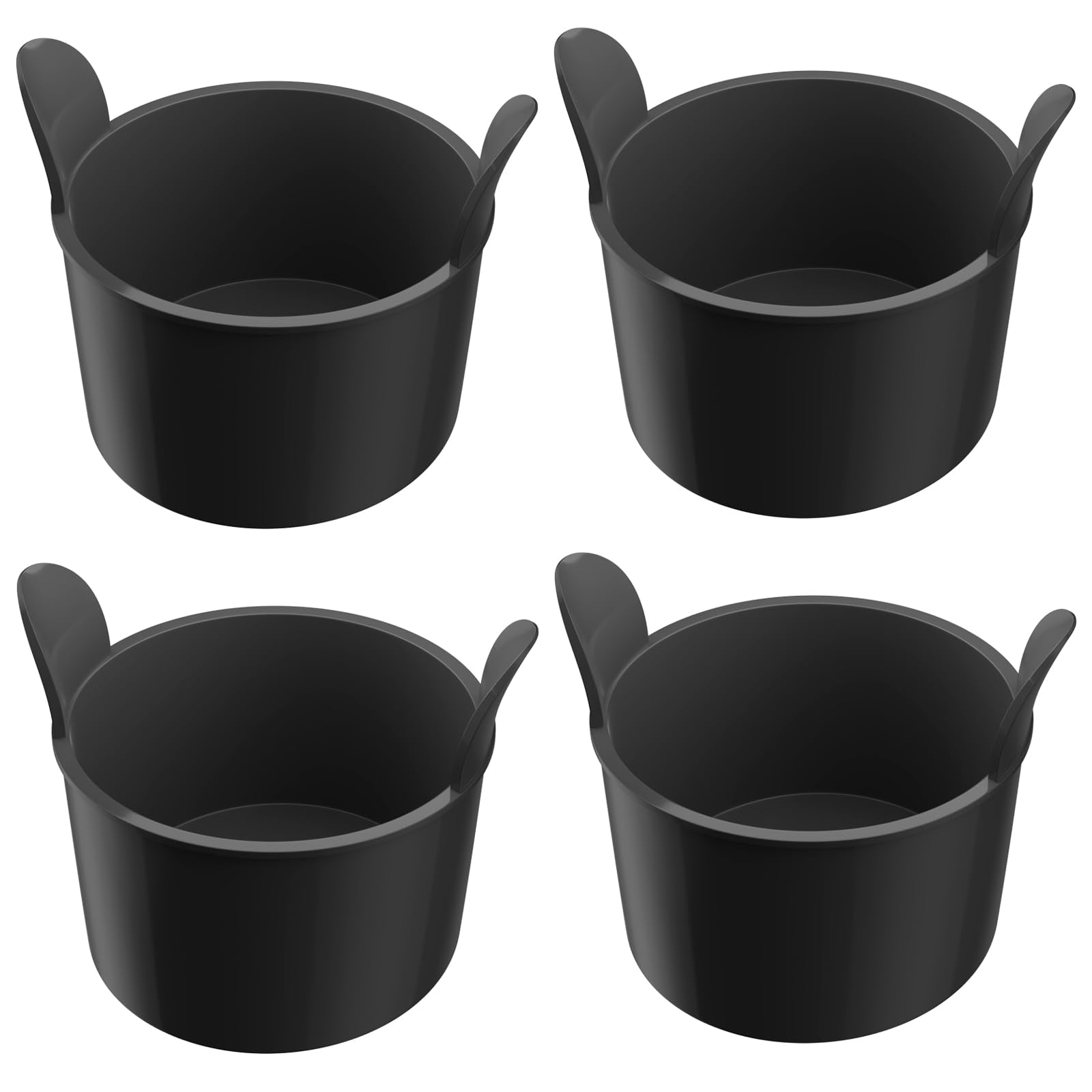 Lamapee Silicone Air Fryer Egg Moulds and Ramekins, Set of 4 – Black