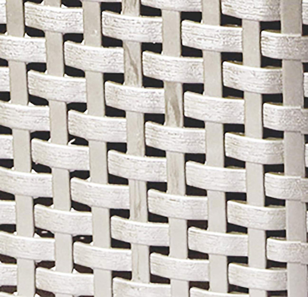 Curver Style Rattan Effect Large Rectangular Storage Basket, 30L – White