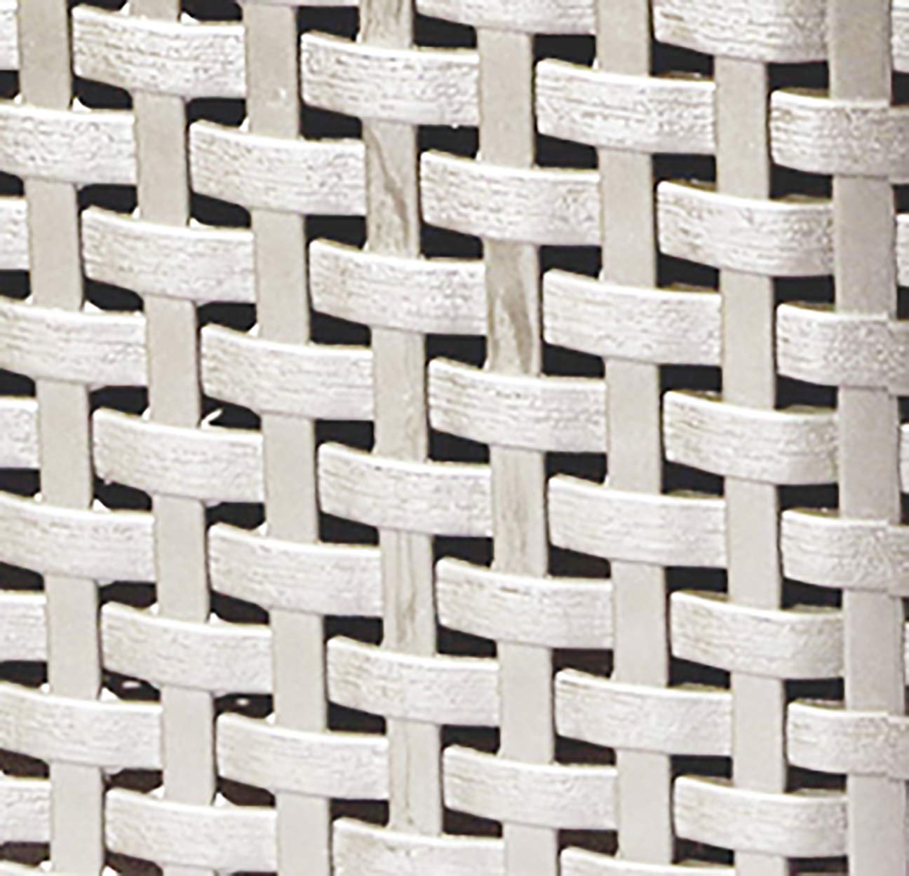 Curver Style Rattan Effect Large Rectangular Storage Basket, 30L – White