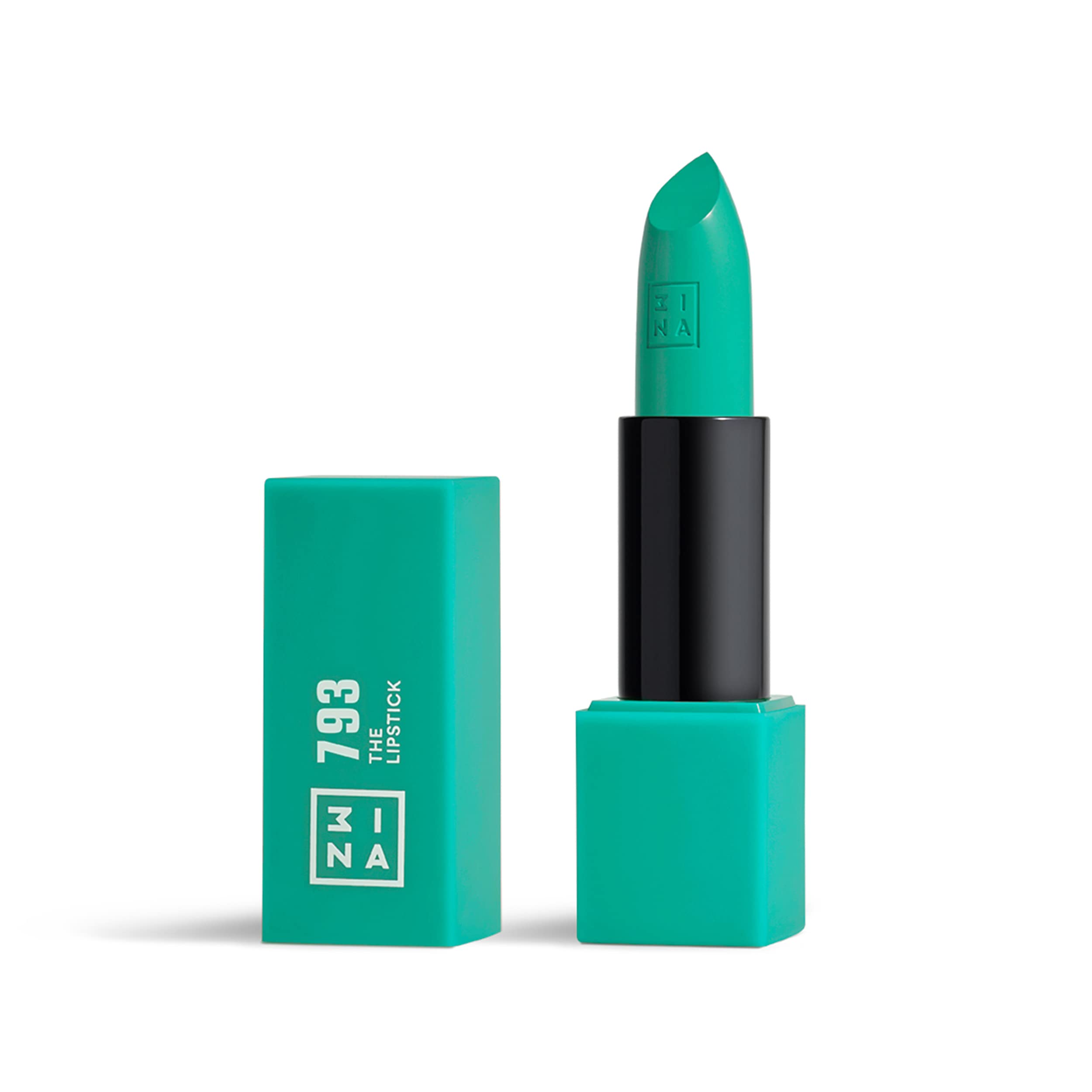 3INA MAKEUP The Lipstick 793 Turquoise – Vegan Semi-Matte Creamy Formula