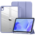 Vobafe iPad 11th/10th Gen Case – Clear Back Trifold Stand with Pencil Holder