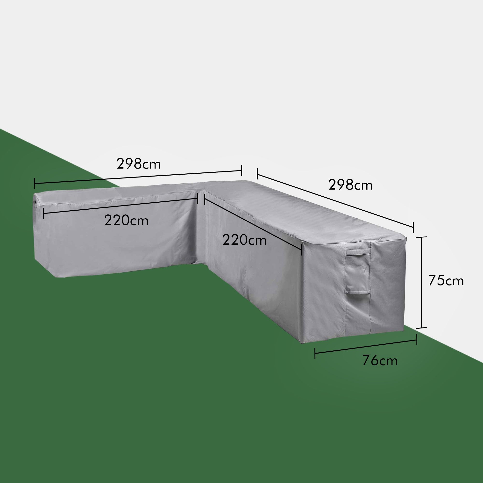 VonHaus L-Shape Garden Sofa Cover – Waterproof 420D Oxford Fabric
