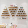 Nail Polish Rack Wall Mounted, 6 Sets Metal Essential Oil Holder,Gold - image 1