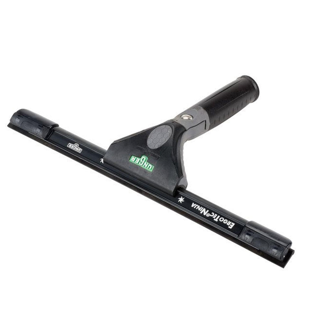 UNGER ErgoTec Ninja Window Squeegee 40° | 35cm Aluminum Cleaning Tool