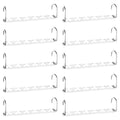RAINBERG 10 Pack Metal Magic Hangers Space Saving Hangers Closet Space Saving Wardrobe Clothing Hanger Organizer, Updated Hook Design. 10 - image 1
