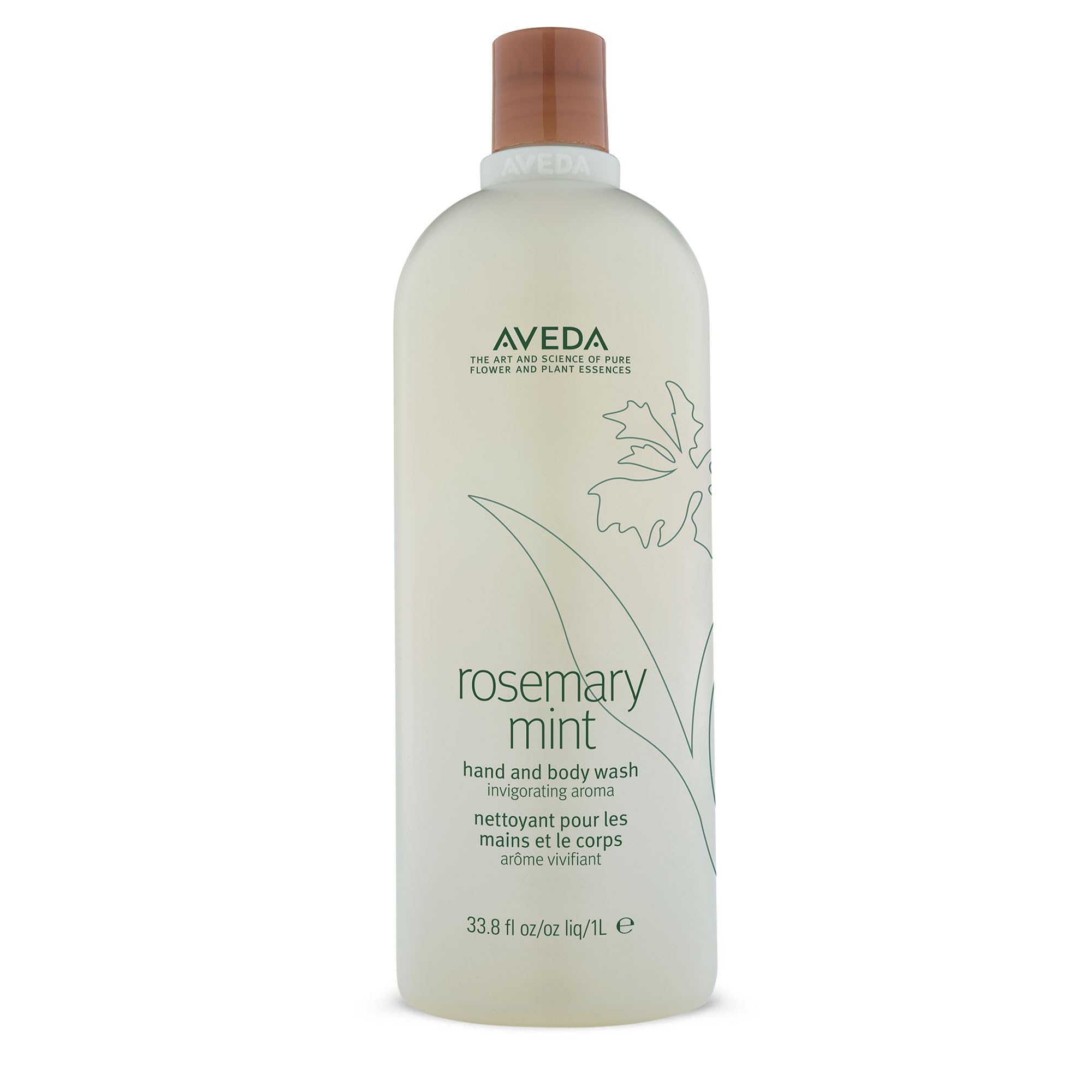 Aveda Rosemary Mint Hand & Body Wash – Invigorating Vegan Cleanser, 1000ml