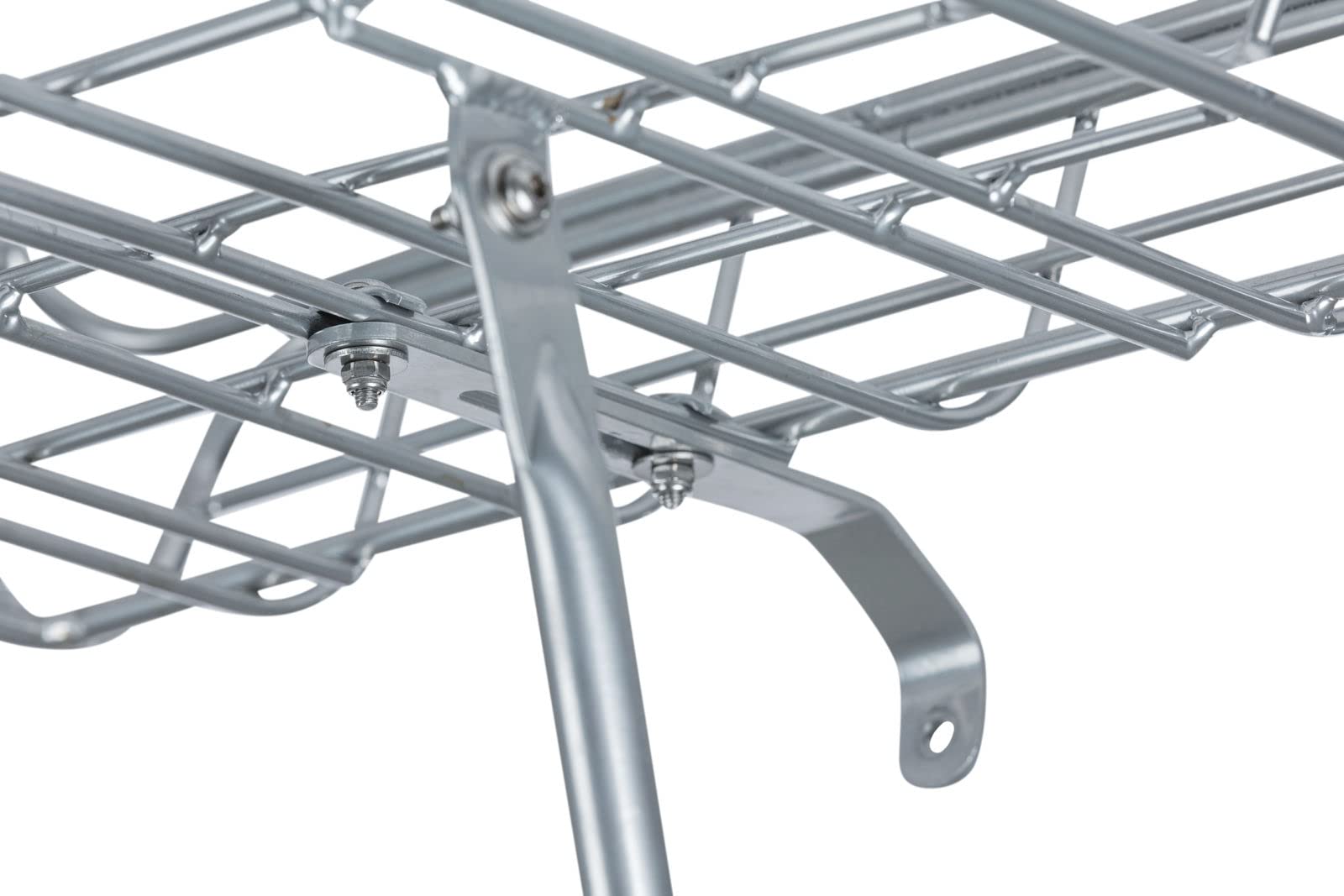 Basil Portland Front Carrier – Aluminum Bicycle Rack with Tan Belt