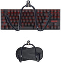 AUXPhome Pack of 2, Universal Keyboard and Mouse Organizer - Wall Mount Clip Hanger Display Storage Holder - No Falling