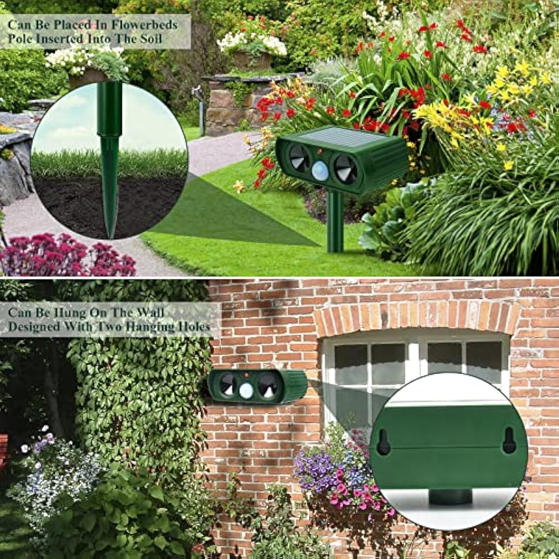 Jolof Store Solar Ultrasonic Cat Repellent - Motion Sensor Animal Scarer