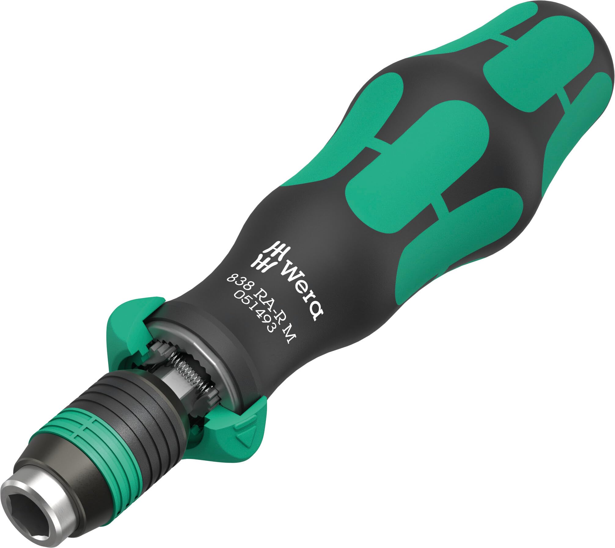 Wera 838 RA-R M Ratchet Bitholding Screwdriver | 1/4" Rapidaptor