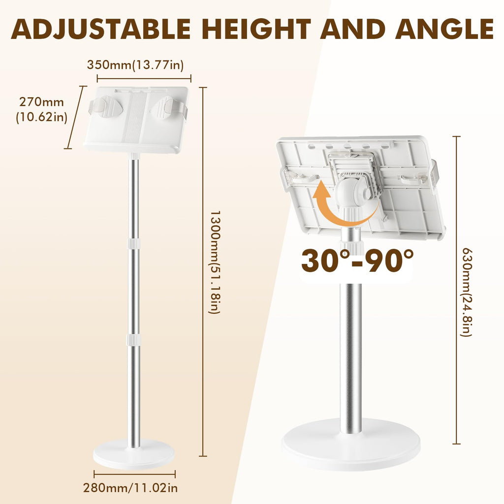 Lectern Podium Stand Adjustable 63~130cm Portable Standing Desk Table - image 3