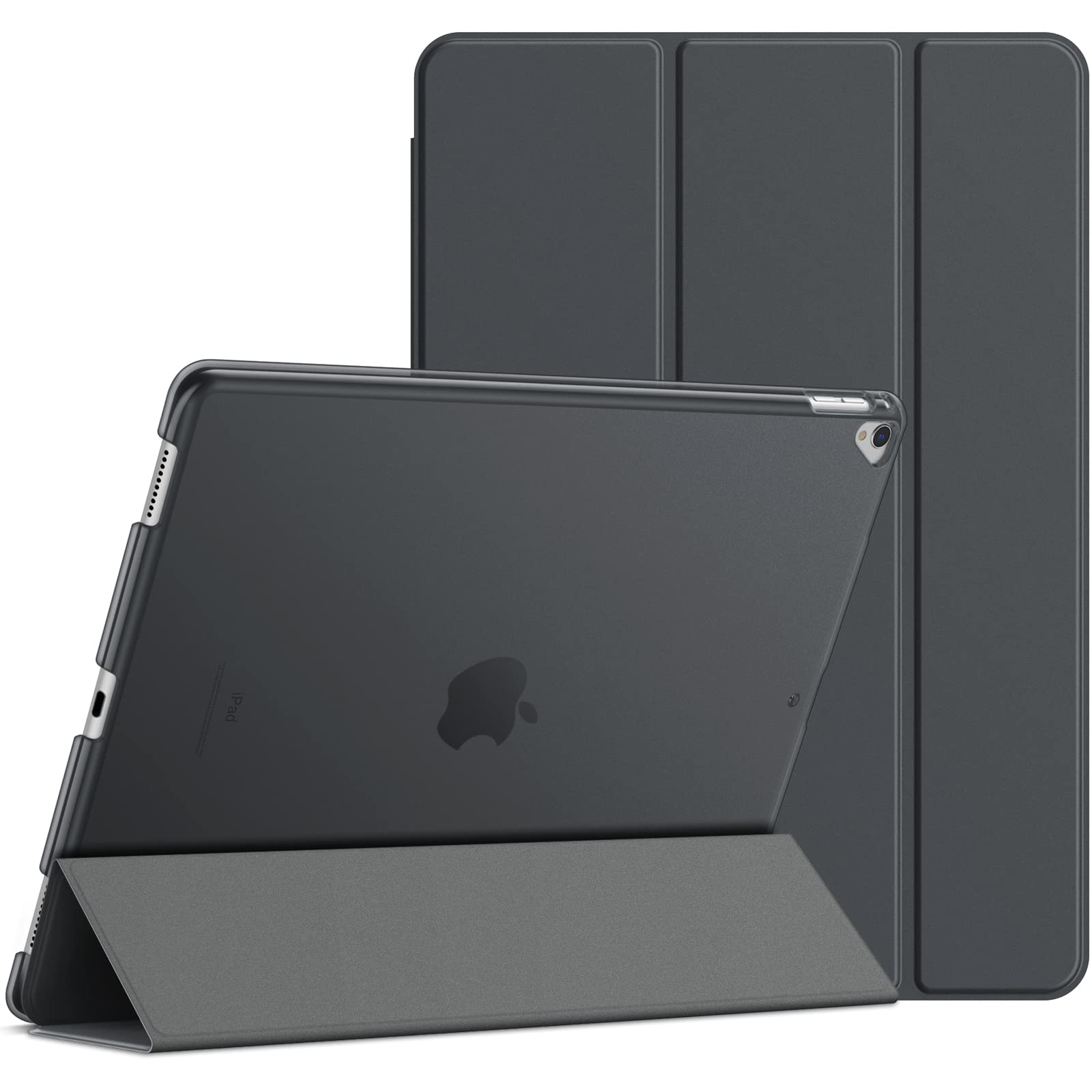 JETech iPad Pro 12.9 Case (2015/2017) Slim Folio Cover - Dark Grey