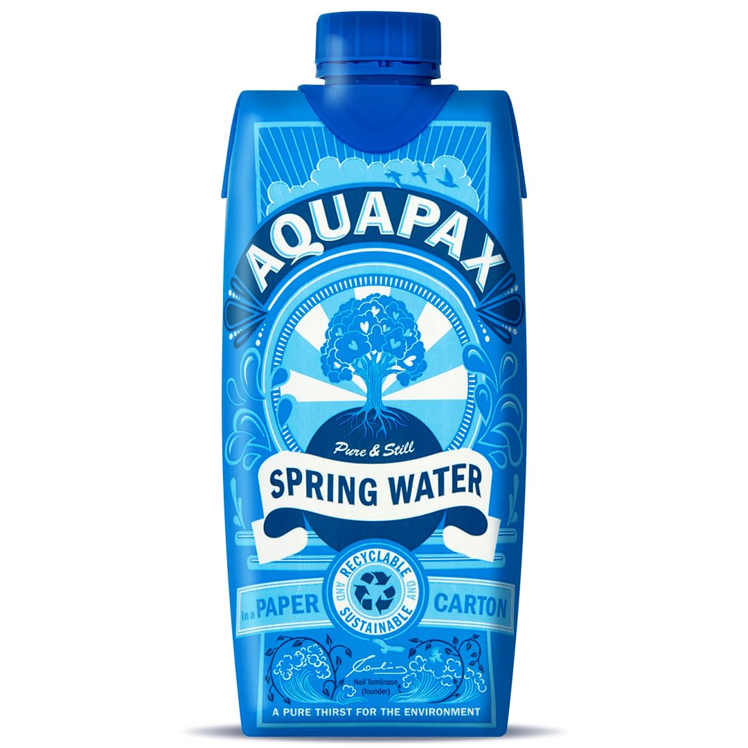AquaPax Natural Mineral Water – 12 x 500ml Sustainable Cartons