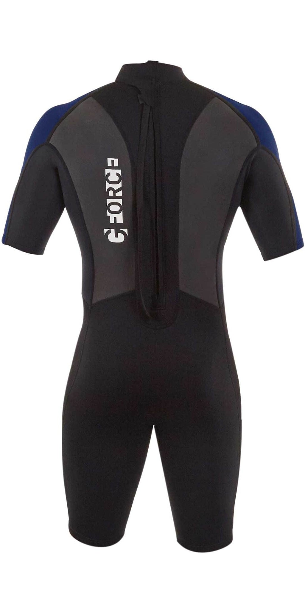 Gul Mens G-Force 3mm Shorty Wetsuit – Black Navy Neoprene – D-Flex