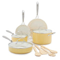GreenLife Artizan 12-Piece Ceramic Non-Stick Cookware Set | Yellow