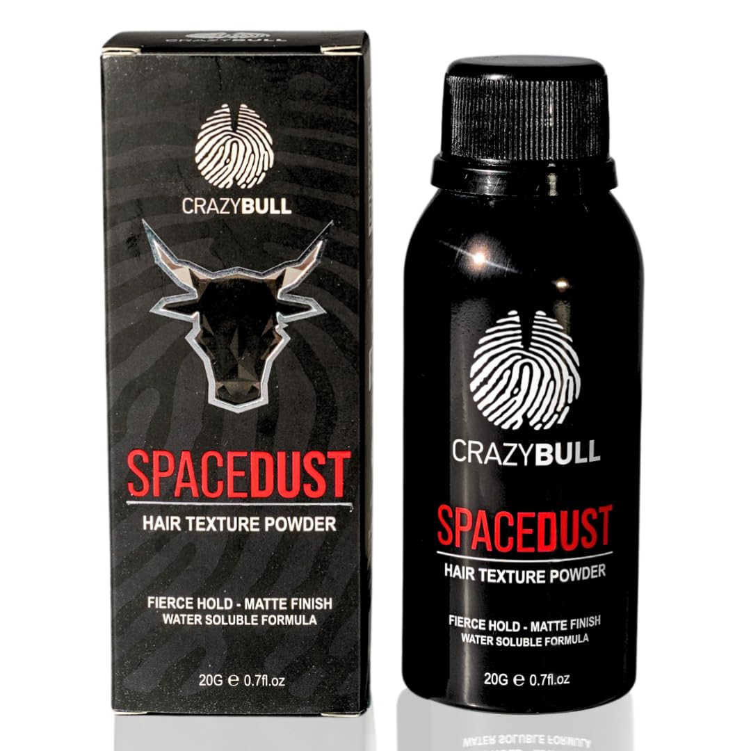 Crazy Bull Space Dust Hair Volumizing Powder – Strong Hold Matte Finish