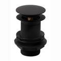 ENKI Unslotted Pop Up Basin Waste Sink Plug | Matte Black Click Clack