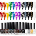 MIZHSE 12 Color Blooming Gel Nail Polish Set | Marble Watercolor Ink Kit