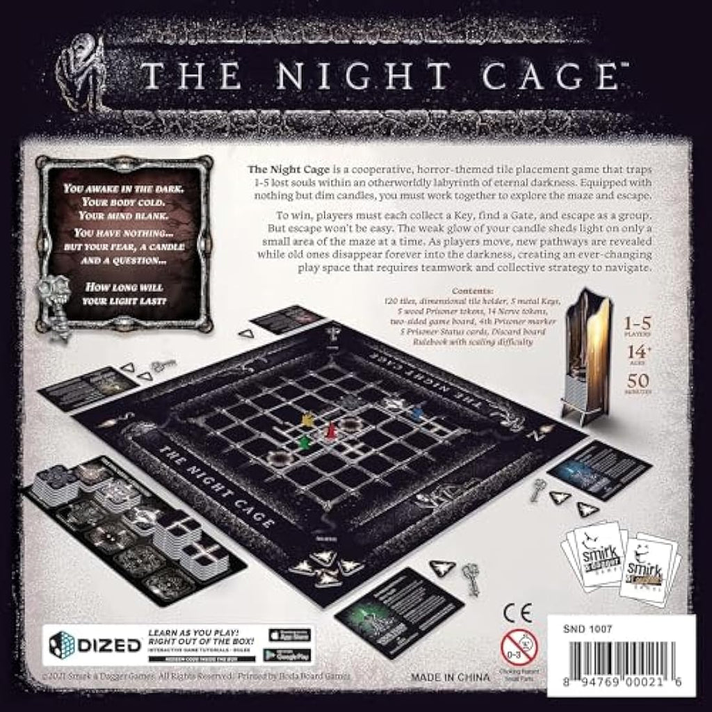 The Night Cage | Smirk & Dagger Horror Cooperative Strategy Board Game