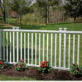 Zippity No Dig Baskenridge White Vinyl Garden Fence - 36in H x 42in W (2-Pack)